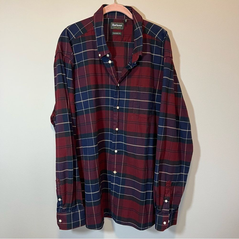 BARBOUR Lustleigh Classic Tartan Tailored Fit Long Sleeve Button-Down Shirt XXL